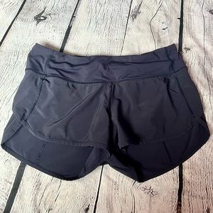 Lululemon Navy Blue running shorts size 4